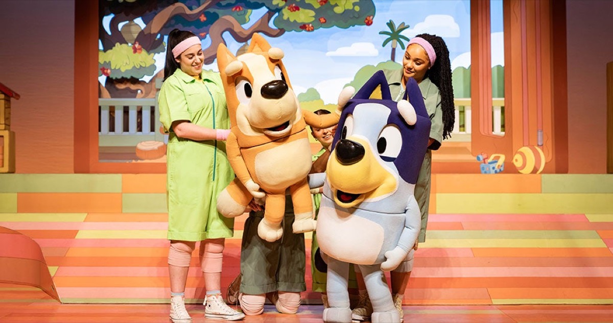 Bluey and Bingo live on stage